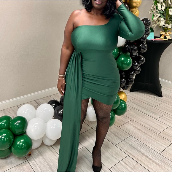 One Shoulder Mini Dress - Picture 4 of 4